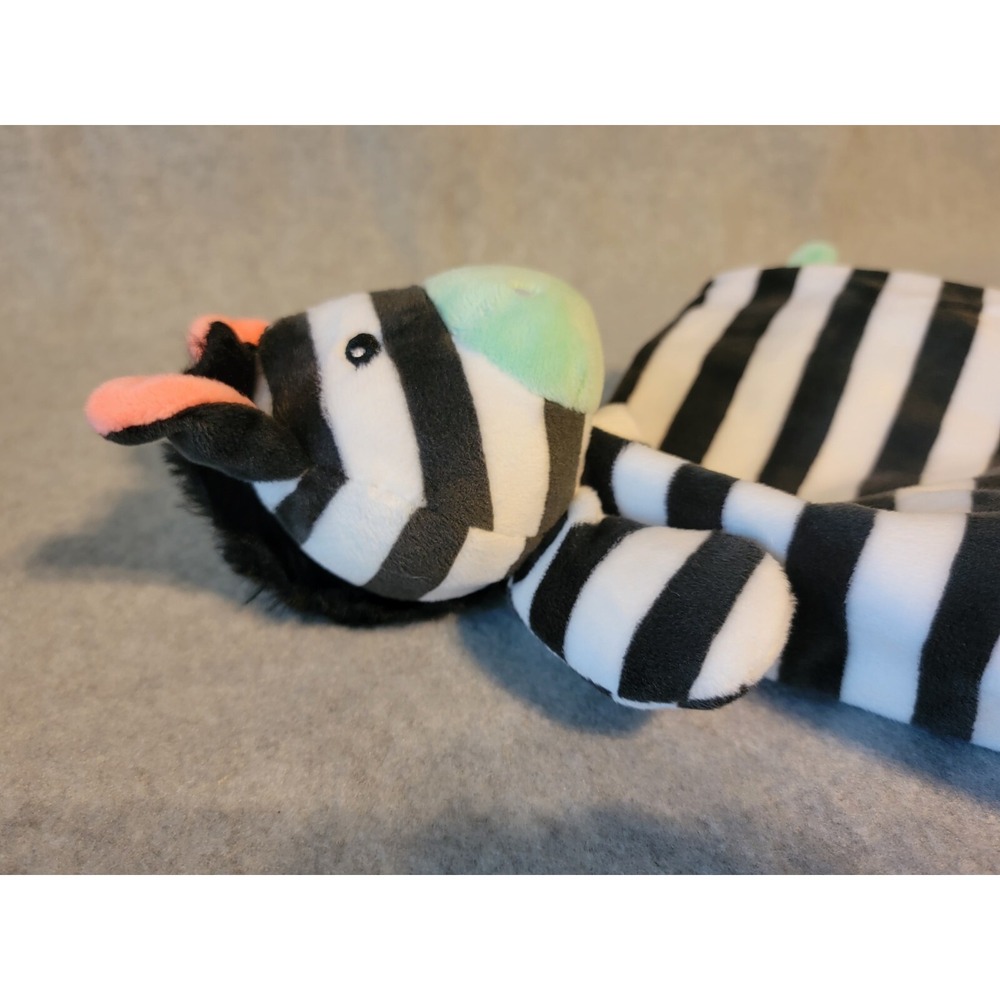 Oh Joy! Zebra Baby Lovey Security Blanket Black Stripe Mint Green 2017 Target - Picture 2 of 8